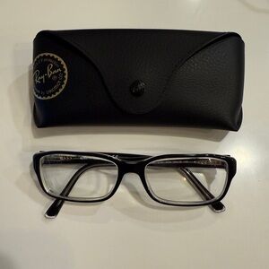 Ray-Ban Black Prescription Glasses (w/case and cloth)